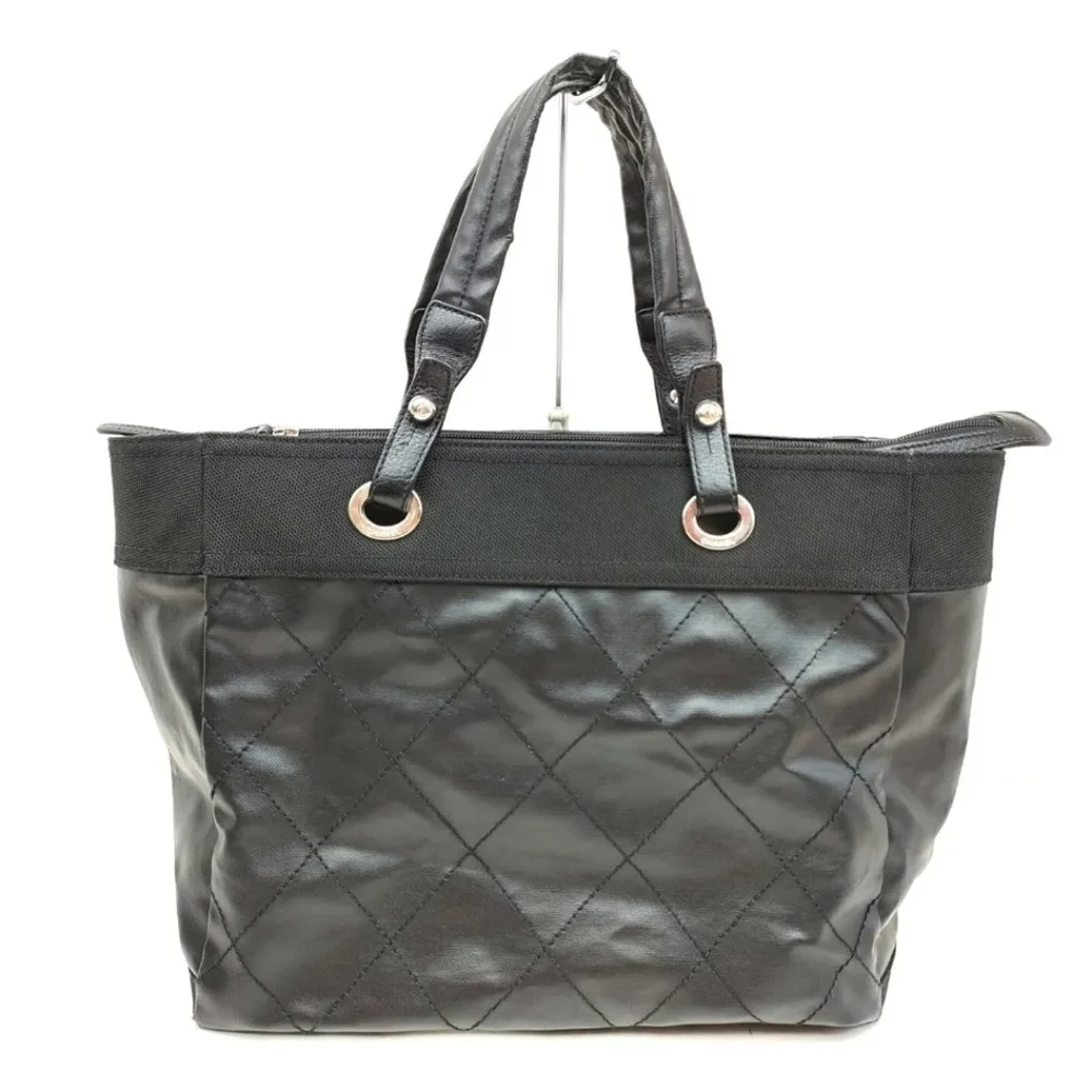 Chanel Paris Biarritz MM Coated Canvas Tote Bag - Picture 2 of 9